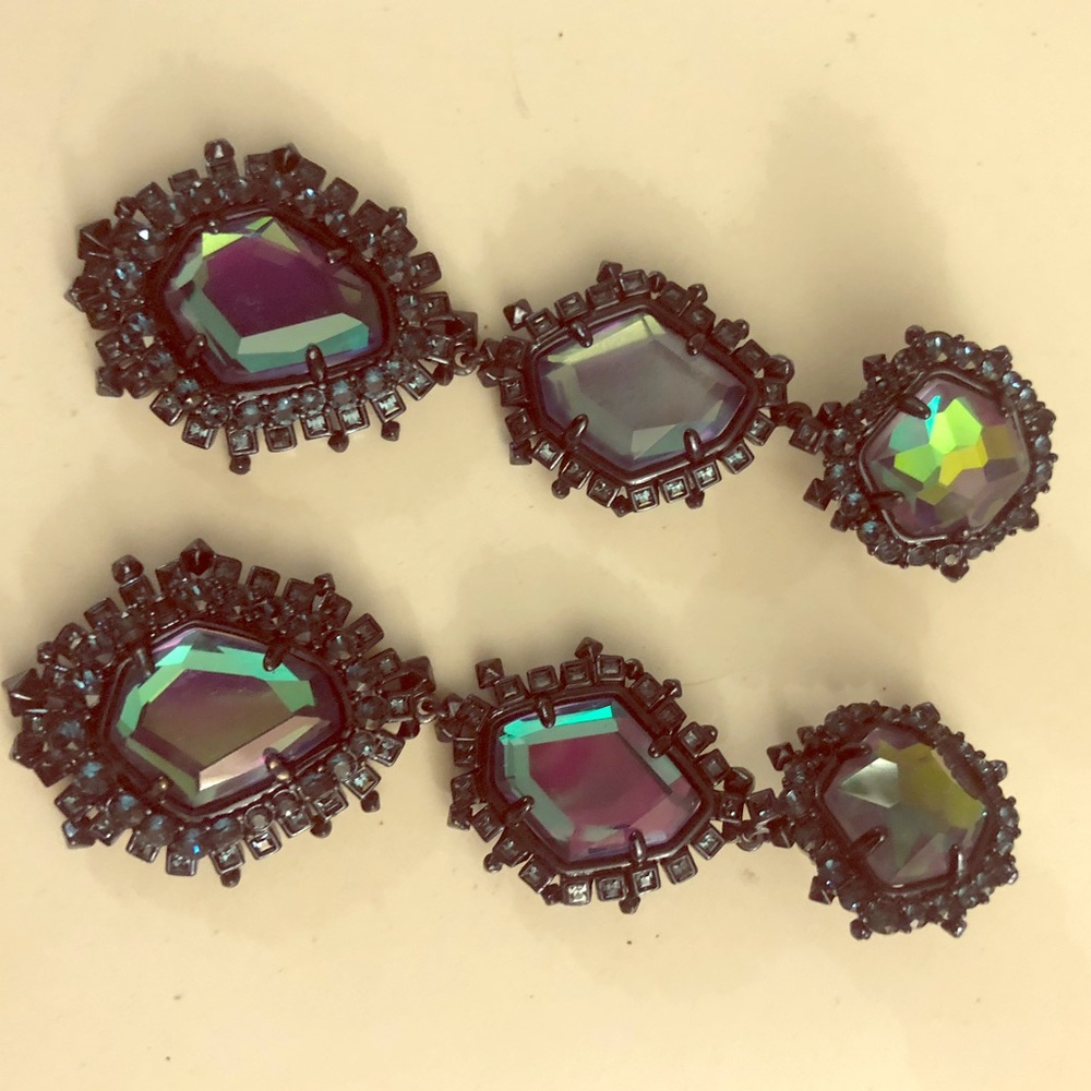 Kendra Scott Aria Earring In Gunmetal